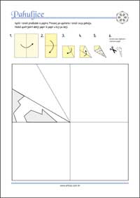 Pahuljica od papira za djecu Papirnata pahuljica - Predložak za ispis i izrezivanje