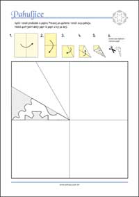 Pahuljica od papira za djecu Papirnata pahuljica - Predložak za ispis i izrezivanje