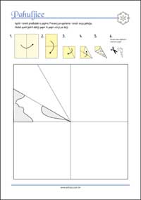 Pahuljica od papira za djecu Papirnata pahuljica - Predložak za ispis i izrezivanje