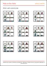 Početno zbrajanje i oduzimanje - listići za predškolski uzrast