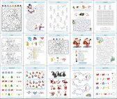 Božićne mozgalice Radni listovi za djecu za razvoj koncentracije, pažnje, zapažanja, motorike