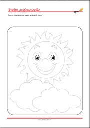 Vježbe grafomotorike, Predlošci za početno pisanje, uvježbavanje percepcije i koordinacije oko-ruka