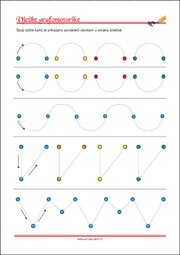 Vježbe grafomotorike, Predlošci za početno pisanje, uvježbavanje percepcije i koordinacije oko-ruka