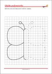 Vježbe grafomotorike, Predlošci za početno pisanje, uvježbavanje percepcije i koordinacije oko-ruka