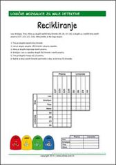 Recikliranje - Logička mozgalica za djecu Logička mozgalica za djecu s rješenjem - Integram PDF listić za ispis