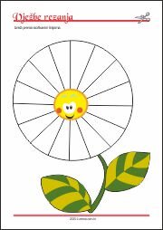 Vježbe rezanja - razvoj fine i grube motorike kod djece, te koordinacije oko-ruka