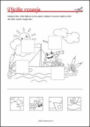 Vježbe rezanja - razvoj fine i grube motorike kod djece, te koordinacije oko-ruka