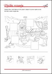 Vježbe rezanja - razvoj fine i grube motorike kod djece, te koordinacije oko-ruka