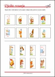 Vježbe rezanja - razvoj fine i grube motorike kod djece, te koordinacije oko-ruka