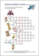 Besplatna slikovna križaljka za djecu - Ispiši listić