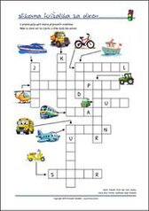 Besplatna slikovna križaljka za djecu - Ispiši listić