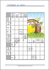 Besplatna  križaljka za djecu - Ispiši listić