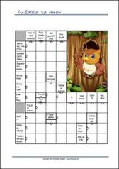 Besplatna  križaljka za djecu - Ispiši listić