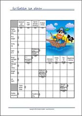 Besplatna  križaljka za djecu - Ispiši listić