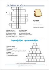 Besplatna križaljka i premetaljka za djecu - Ispiši listić