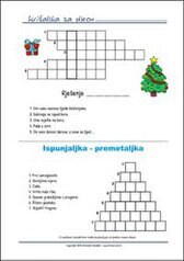 Besplatna križaljka i premetaljka za djecu - Ispiši listić