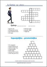 Besplatna križaljka i premetaljka za djecu - Ispiši listić