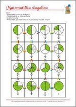 Slagalica -Učimo razlomke - matematika 5. razred