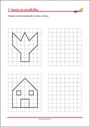 Crtanje prema predlošku - uvježbavanje grafomotorike, percepcije i koordinacije oko-ruka