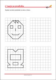 Crtanje prema predlošku - uvježbavanje grafomotorike, percepcije i koordinacije oko-ruka