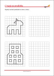 Crtanje prema predlošku - uvježbavanje grafomotorike, percepcije i koordinacije oko-ruka