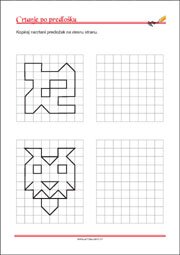 Crtanje prema predlošku - uvježbavanje grafomotorike, percepcije i koordinacije oko-ruka