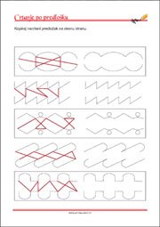 Crtanje prema predlošku - uvježbavanje grafomotorike, percepcije i koordinacije oko-ruka