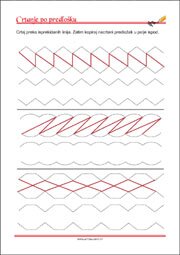 Crtanje prema predlošku - uvježbavanje grafomotorike, percepcije i koordinacije oko-ruka