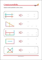 Crtanje prema predlošku - uvježbavanje grafomotorike, percepcije i koordinacije oko-ruka