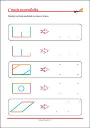 Crtanje prema predlošku - uvježbavanje grafomotorike, percepcije i koordinacije oko-ruka