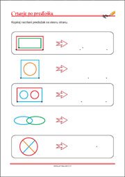 Crtanje prema predlošku - uvježbavanje grafomotorike, percepcije i koordinacije oko-ruka