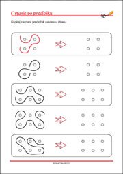 Crtanje prema predlošku - uvježbavanje grafomotorike, percepcije i koordinacije oko-ruka