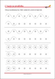 Crtanje prema predlošku - uvježbavanje grafomotorike, percepcije i koordinacije oko-ruka