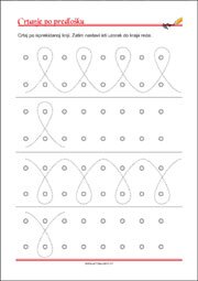 Crtanje prema predlošku - uvježbavanje grafomotorike, percepcije i koordinacije oko-ruka