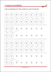 Crtanje prema predlošku - uvježbavanje grafomotorike, percepcije i koordinacije oko-ruka