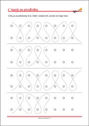 Crtanje prema predlošku - uvježbavanje grafomotorike, percepcije i koordinacije oko-ruka