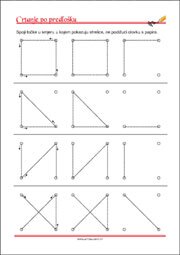 Crtanje prema predlošku - uvježbavanje grafomotorike, percepcije i koordinacije oko-ruka
