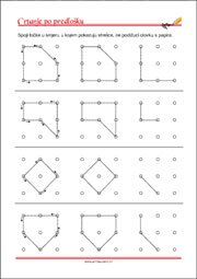 Crtanje prema predlošku - uvježbavanje grafomotorike, percepcije i koordinacije oko-ruka