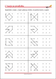 Crtanje prema predlošku - uvježbavanje grafomotorike, percepcije i koordinacije oko-ruka
