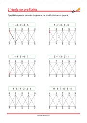 Crtanje prema predlošku - uvježbavanje grafomotorike, percepcije i koordinacije oko-ruka