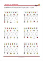 Crtanje prema predlošku - uvježbavanje grafomotorike, percepcije i koordinacije oko-ruka