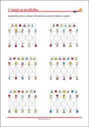 Crtanje prema predlošku - uvježbavanje grafomotorike, percepcije i koordinacije oko-ruka