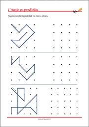 Crtanje prema predlošku - uvježbavanje grafomotorike, percepcije i koordinacije oko-ruka