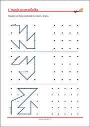 Crtanje prema predlošku - uvježbavanje grafomotorike, percepcije i koordinacije oko-ruka