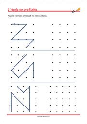 Crtanje prema predlošku - uvježbavanje grafomotorike, percepcije i koordinacije oko-ruka