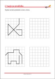 Crtanje prema predlošku - uvježbavanje grafomotorike, percepcije i koordinacije oko-ruka