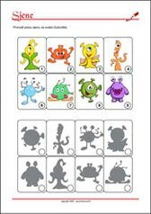 Opažanje likova i sjena - Vježba koncentracije, zapažanja i percepcije za djecu