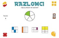 Razlomci - online vježba za učenje razlomaka