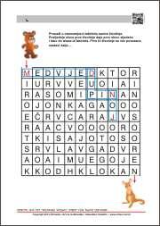 Slovni labirint - pronađi pravi put slijedeći slova