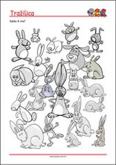 Koliko ih ima - radni listići za percepciju i koncentraciju za djecu